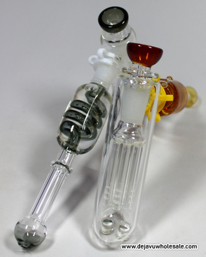 7.5'' 6 Arms Tree Perc With Freezable Coil Hammer Bubbler