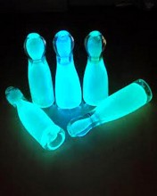 3.25'' Glow In The Dark Bowling Pin Glass Chillum