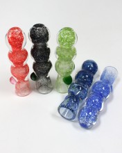 3.5'' Triple Ball Mix Frit Color Chillum