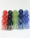 3.5'' Triple Ball Mix Frit Color Chillum