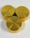 50 mm Gold Plated Tobacco Grinder (4 Part) 