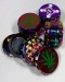 50mm Aluminum Rainbow Drum Tobacco Grinder (4 Part)