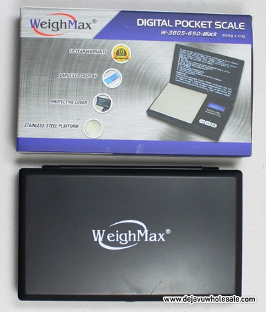 Weighmax W-3805 Black Digital Pocket Scale 650g x 0.1g