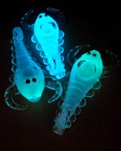 5'' Glow In The Dark Scorpio Glass Hand Pipe