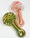 3'' Flat Mouth With Rasta Color Line Small Hand Pipe