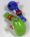 5'' Multi Color Frit Hammer Head Hand Pipe