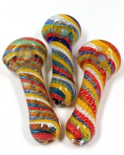 4.5'' Multi Color Tusting Art Hand Pipe