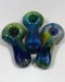 3.5''Double Glass Color Tube Hand Pipe Flat Mouth Pcs