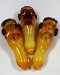 4.75'' Ugly Face Double Bowl Glass Hand Pipe