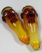 4.75'' Ugly Face Double Bowl Glass Hand Pipe