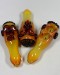 4.75'' Ugly Face Double Bowl Glass Hand Pipe