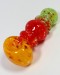 4.5'' Double Rim Mix Frit Color Combination Hand Pipe (115g)