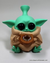 4.75'' Tall Baby Yoda Silicone Water Pipe