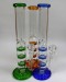 50mm 12'' Triple Dise Perc Water Pipe With Bowl USA