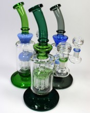 10'' 12 Arms Tree Perc Water Pipe With Nice Bowl