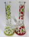 10'' Mix Fruit Decal Beaker Base Water Pipe With Down stem & Bowl