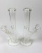 10'' 5mm Thick Clear Straight Tube Glass Water Pipe (Down stem & Bowl)