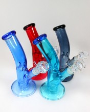 9'' 5mm Thick Xtreme Curve Neck Bong With Down Stem And Bowl